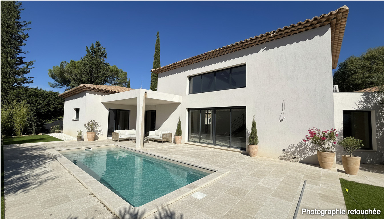 Cotignac — Superbe villa contemporaine de plain-pied, 219 m2, prestations haut de gamme